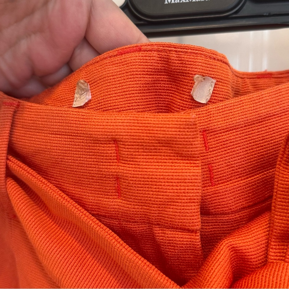 PennyBlack by MaxMara Label-cut Evvica Classic Trousers Orange.Size:US6 Spring - Picture 8 of 13